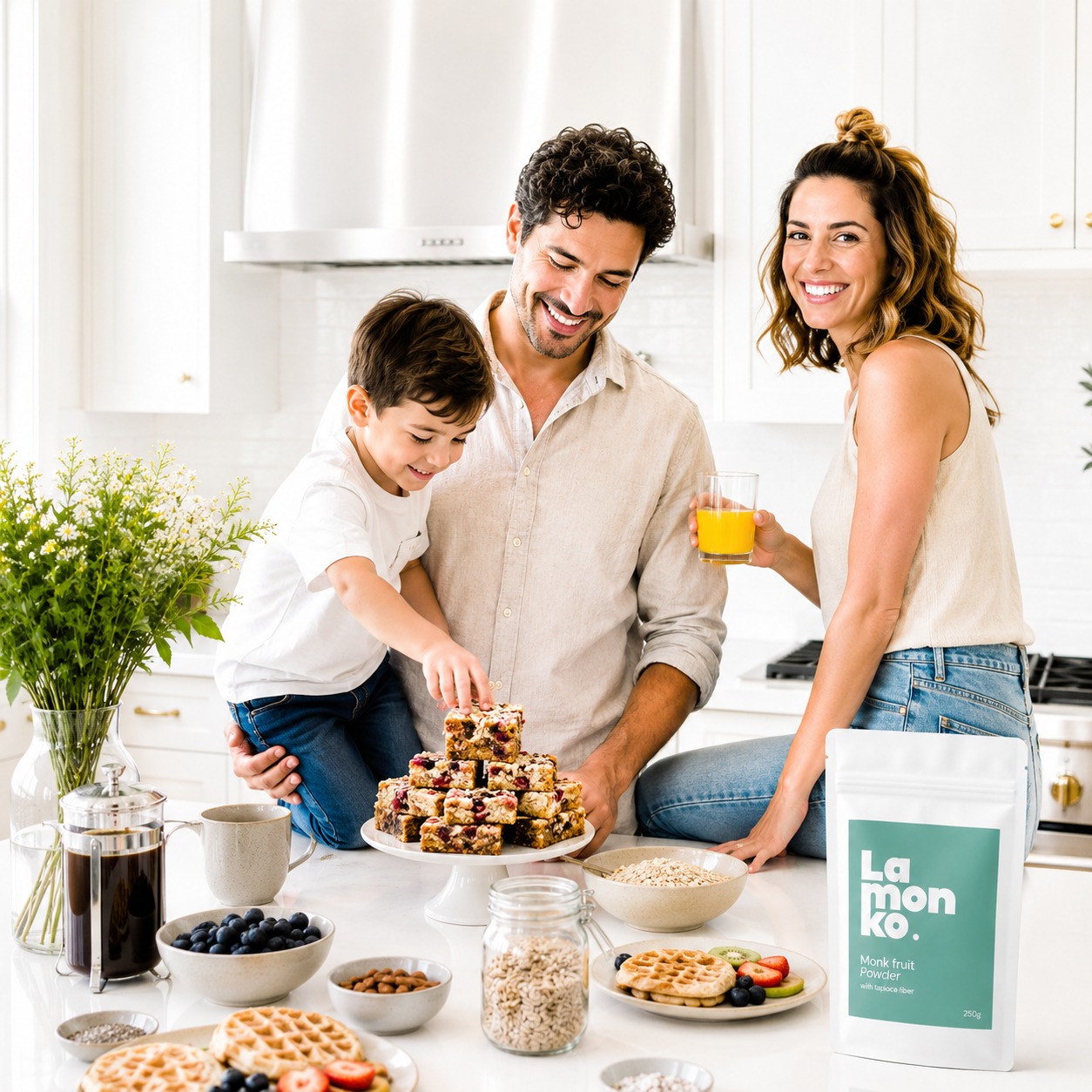 Kitchen couple using Lamonko